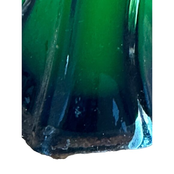 Jack‎ in the Pulpit Vase 11 1-2” Tall Green, Red and White - Picture 4 of 8